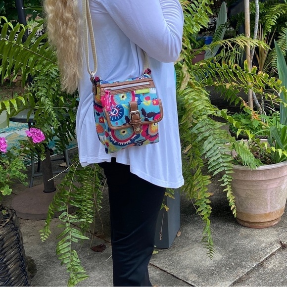 Lily Bloom Mini Crossbody Bag Purse in Strawberry Fields Eco Friendly - Picture 1 of 15